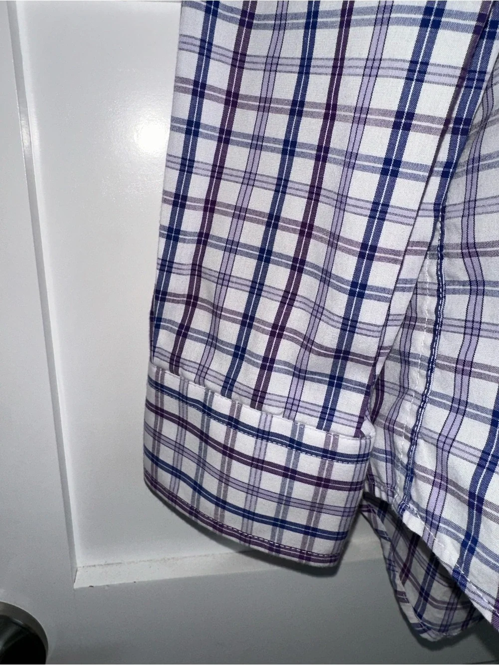 Almost New!Ralph Lauren Boys’ Blue Plaid Button-Down Shirt